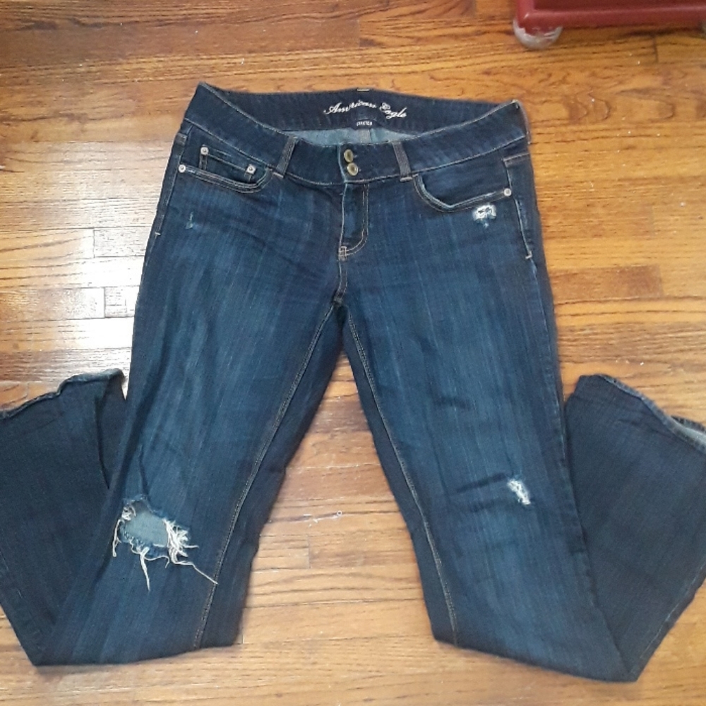 Distressed American Eagle Jeans